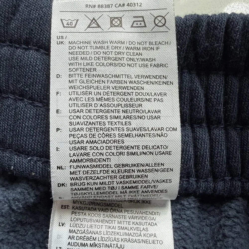 Adidas Originals Mens Size Small Active 3 Stripes Fleece Sweat Shorts Navy Blue